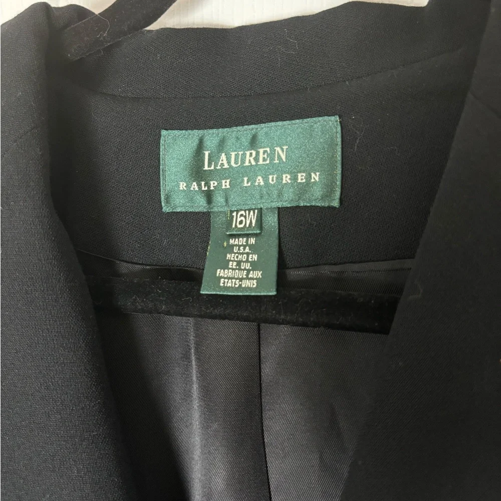 Vintage Ralph Lauren Saville Row Embroidered 100% Wool Naval Duster Blazer Coat - Picture 5 of 7